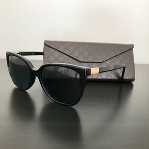 Black polarized oversized Gucci sunglasses 3502/S